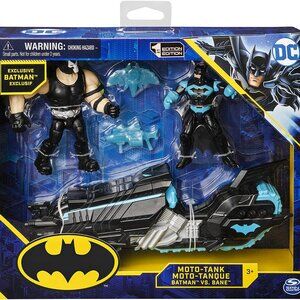 DC Comics Batman vs Bane 1st Edition Action Figure Play Set Moto Tank Kids Toy